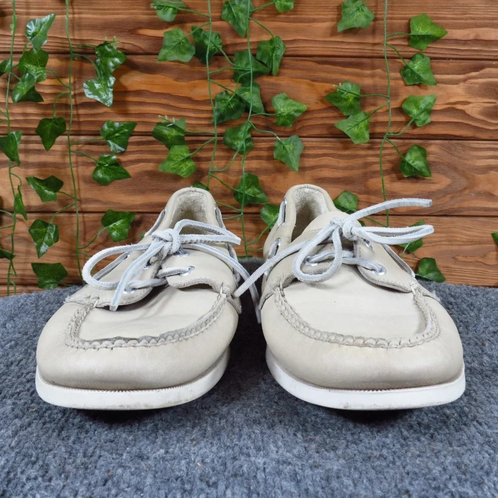Sperry Authentic Original Mens Boat Shoe Size 11 Casual Nautical Beige Leather